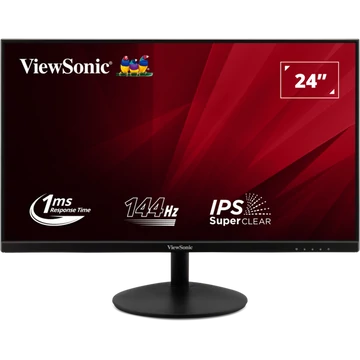 ViewSonic Monitor 23,8" - VA24E2-H  (IPS, 16:9, 1920x1080, 144Hz, 1ms, 250cd / m2, D-sub, HDMI, VESA)