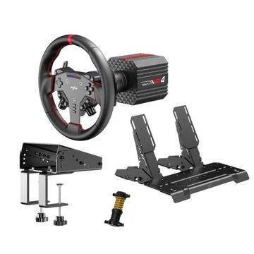 PXN csomag - VD4 PC Szimulátor szett (Direct Drive, VD4 bázis + WAS kormány + PD HM pedál, Z8 bilincs, fekete)