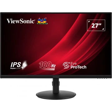 ViewSonic Monitor 27" - VG2708A (IPS, 100Hz 16:9, FHD, 5ms, 250cd / m2, D-sub, HDMI, DP, VESA, SPK, mag.áll, pivot)
