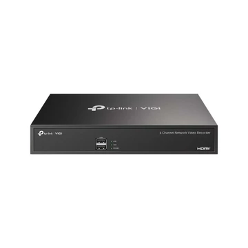 TP-link NVR rögzítő - NVR1004H (4 csatorna, H265 + , 5MP, HDMI, VGA, 2xUSB, 1x Sata(max10TB), audio)