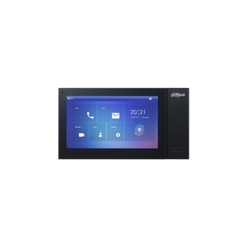 Dahua IP video kaputelefon - VTH2421FB-P (beltéri egység, 7" touch screen, 1024x600, SD, I / O, fekete, PoE)