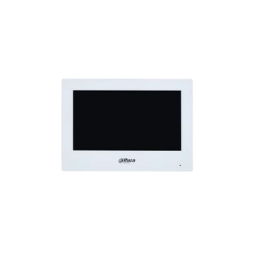 Dahua IP video kaputelefon - VTH2621GW-WP (beltéri egység, WiFi, 7" touch screen, 1024x600, PoE, SD, I / O, H.265, fehér)