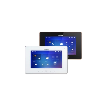 Dahua IP video kaputelefon - VTH5221DW-S2 (beltéri egység, 7" touch screen, 2 ajtó vezérlés, SD, I / O, PoE, wifi, fehér)
