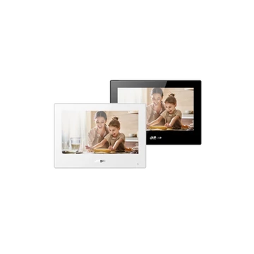 Dahua IP video kaputelefon - VTH5321GB-W (beltéri egység, 7" touch screen, 2 ajtó vezérlés, SD, I / O, PoE, wifi, fekete)