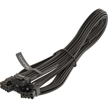 Seasonic 2db Power 8pin -> Power 16pin PCIe 12VHPWR F / F tápkábel 0.75m fekete (600W)