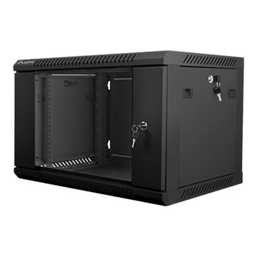 LANBERG WF01-6406-10B wall-mounted rack 19inch demounted flat pack 6U/600x450mm black