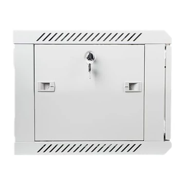 LANBERG WF01-6406-10S Lanberg 19 fali rack szekrény 6U 600x450mm szürke (üvegajtó)