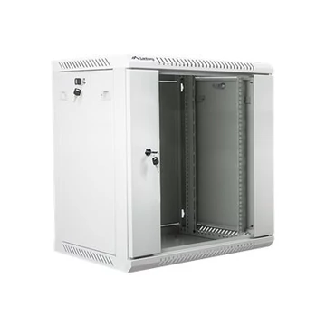 LANBERG WF01-6412-10S Lanberg 19 fali rack szekrény 12U 600x450mm szürke (üvegajtó)