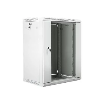 LANBERG WF01-6415-10S Lanberg 19 fali rack szekrény 15U 600x450mm szürke (üvegajtó)