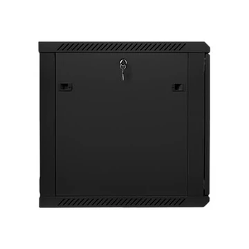 LANBERG WF01-6612-10B Lanberg 19 fali rack szekrény 12U 600x600mm fekete (üvegajtó)