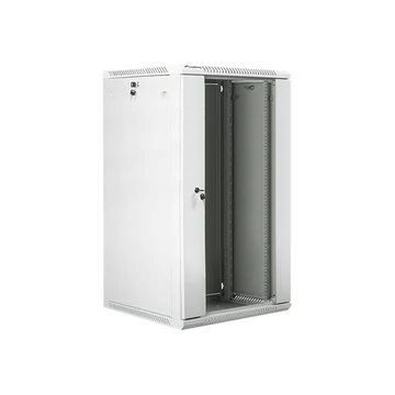 LANBERG WF01-6622-10S Lanberg 19 fali rack szekrény 22U 600x600mm szürke (üvegajtó)