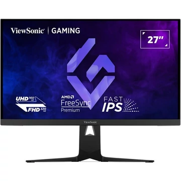 ViewSonic Monitor 27" - XG275D1-4K (IPS, 320 / 160Hz4K 16:9, 4K, 0,5ms, 300cd / m2, HDMI2,1, DP, VESA, SPK, mag.áll, pivot)