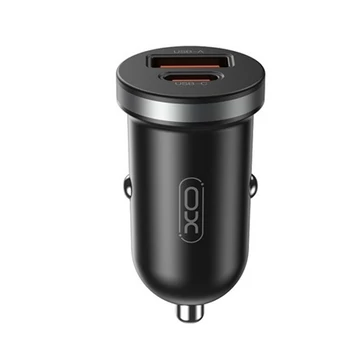 XO CC56 30W univerzális autós töltő adapter fekete 30W, PD