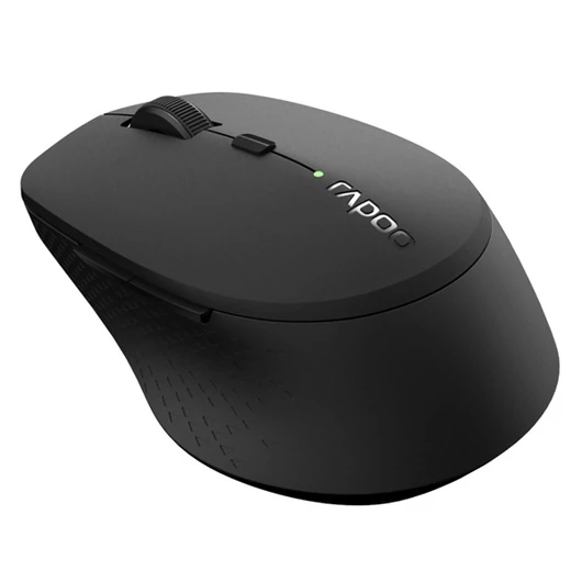 Rapoo Egér - 184341 M300 (vezeték nélküli, optikai, USB vevő, 1600 DPI, fekete)