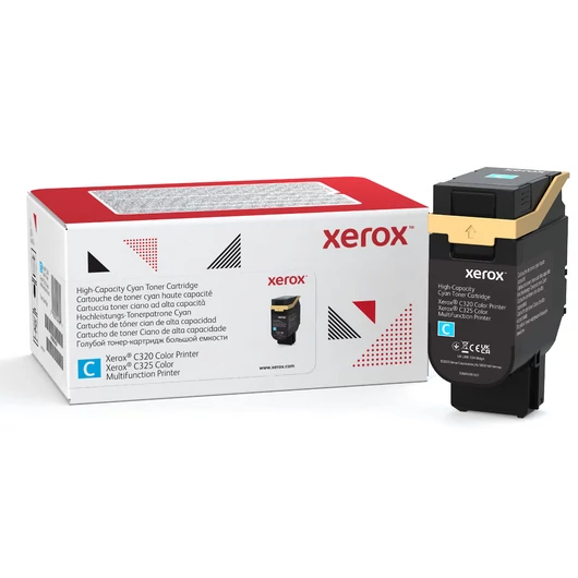 Xerox C325 toner CYAN 5500 oldalra Xerox