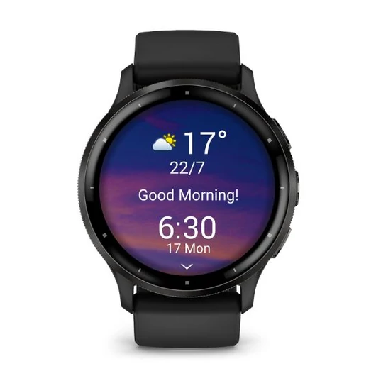 Garmin Venu 3 okosóra fekete fekete szilikon szíjjal (010-02784-01)