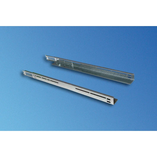SLIDE-IN RAILS CAN BE SCREWED TO VARIABLE DEPTHS FOR CABINET D