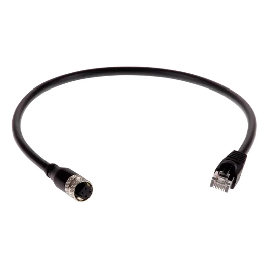 M12(F)-RJ45(M) CABLE 0.5M (1.6FT)