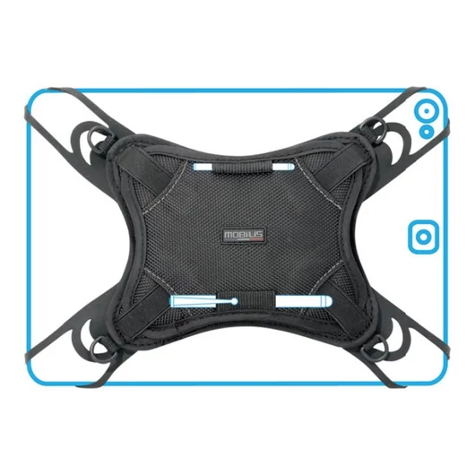 UTILITY HANDLE TABLET 9-10.1IN STRAPS POLYESTER 1680D SILICON