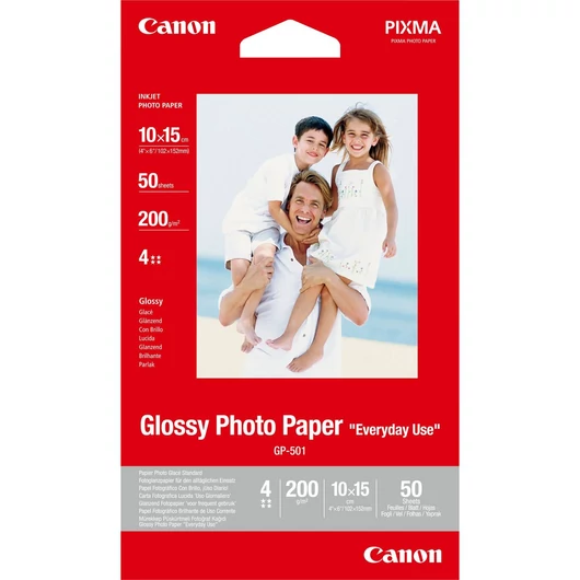 Canon GP-501 fényes fotópapír (10x15cm, 50 lap, 200g) Canon