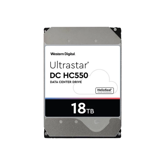 WESTERN DIGITAL Ultrastar DC HC550 18TB HDD SATA Ultra 512MB 7200RPM 512E SE NP3 DC HC550 3.5inch Bulk - WUH721818ALE6L4