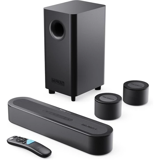 Majority Hangszóró Soundbar - Bowfell Halo 5.1 Atmos (300W, BT 5.3, HDMI ARC, AUX, USB, Optikai, Távírányító, Mélynyomó)