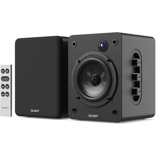 Majority Hangszóró 2.0 - D50X Fekete (60W, Bluetooth 5.3, USB, AUX, HDMI ARC, RCA, USB, Optikai, Távírányító)