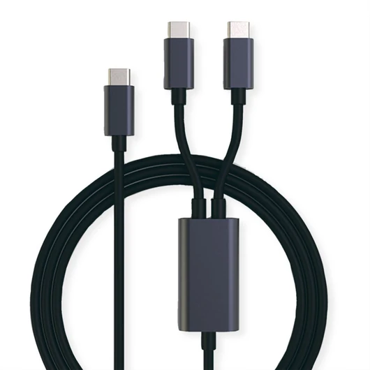 USB-C SPLIT CHARGING CABLE 1 8M 100W (80W+18W)