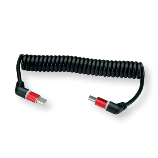 USB2.0-LEAD-SPIRALCABEL C-C ST/ST 60W 1 5M