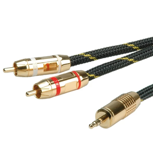 KB.3.5MM-2XCINCH.ST/ST 5M ROLINE GOLD