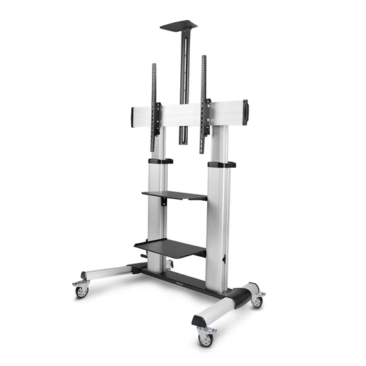 ROLLING TV CART/PORTABLE MOUNT CAP HAND CRANK HEIGHT ADJUSTMENT