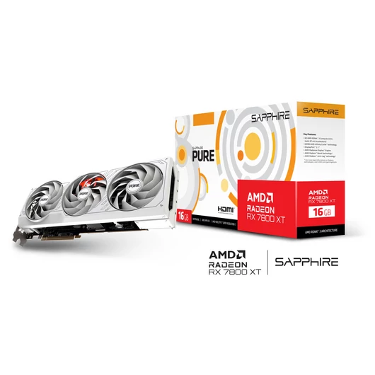 Sapphire Radeon RX 7800 XT Pure Gaming OC 16GB GDDR6 videokártya