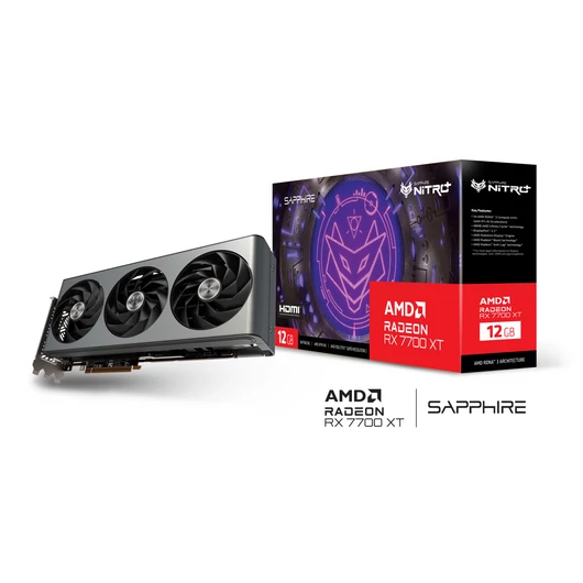 Sapphire Radeon RX 7700 XT Nitro+ Gaming OC 12GB GDDR6 videokártya