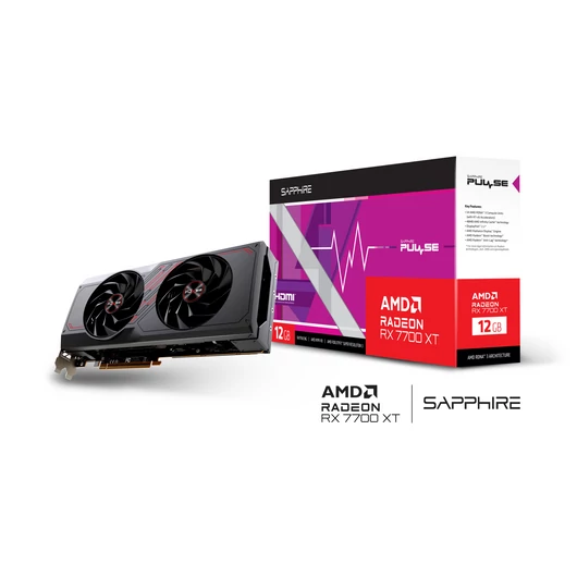 Sapphire Radeon RX 7700 XT Pulse Gaming 12GB GDDR6 videokártya