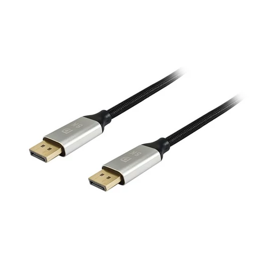 Equip Kábel - 119261 (Premium, DisplayPort1.4 kábel, 8K / 60Hz, apa / apa, fekete, 1m)