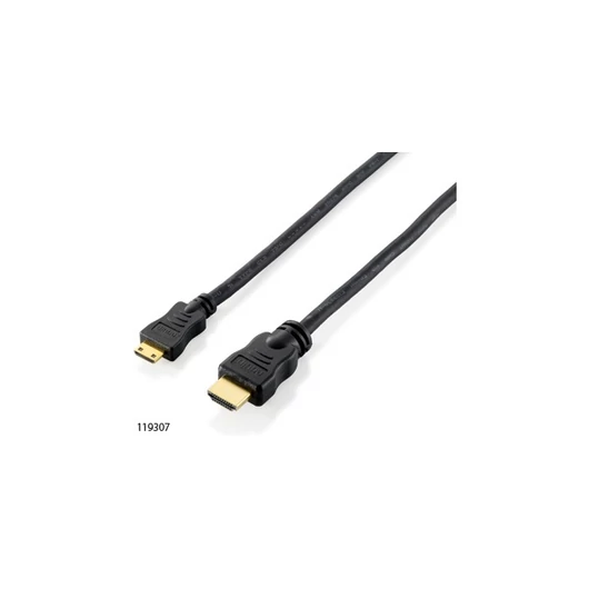 Equip Kábel - 119307 (HDMI1.4 - MiniHDMI kábel, apa / apa, 2m)