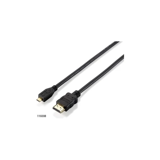 Equip Kábel - 119308 (HDMI1.4 - MicroHDMI kábel, apa / apa, 2m)