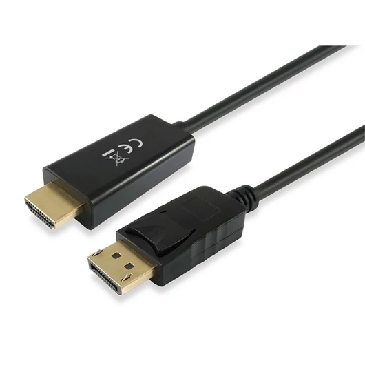 Equip Átalakító Kábel - 119390 (DisplayPort - HDMI kábel, apa / apa, 2m)