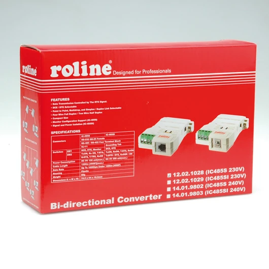 CONVERTER RS232-RS485 WITHOUT GALVANIC ISOLATION