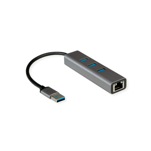 USB3.2 GEN1 GB ETHERNET KONVERTER + HUB 3X