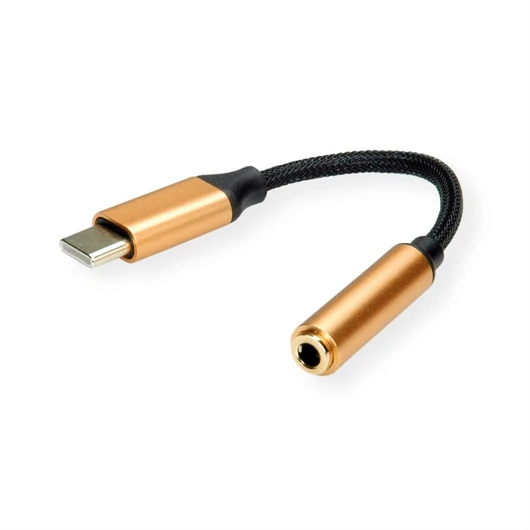 USB-C / 3 5MM AUDIO CONVERTER ROLINE GOLD
