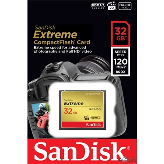 Sandisk 32GB Extreme Compact Flash memóriakártya