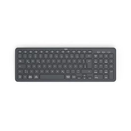 Hama Billentyűzet - 173057 WK-300 (Vezeték nélküli, BT 5.2, HU, fekete)