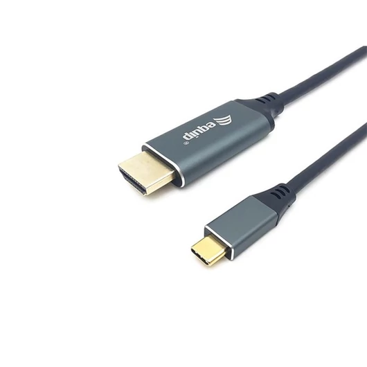 Equip Kábel - 133415 (USB-C to HDMI, apa / apa, 4K / 60Hz, aluminium burkolat, 1m)