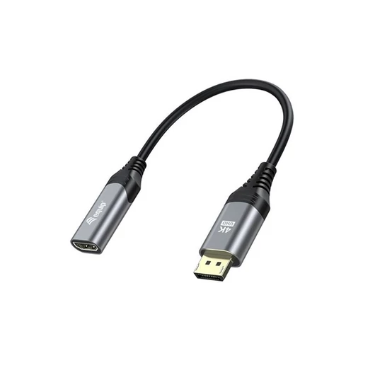 Equip Átalakító - 133445 (DisplayPort1.2 to HDMI, 4K / 60Hz, szürke)