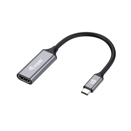 Equip Átalakító - 133491 (USB-C to HDMI2.0, 4K / 60Hz, szürke)