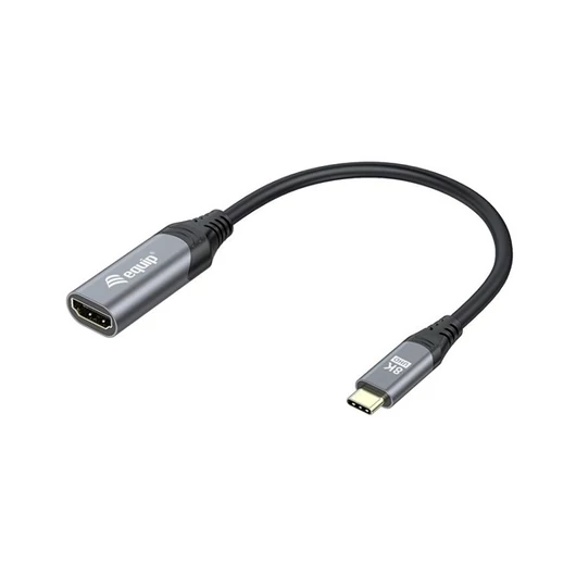 Equip Átalakító - 133492 (USB-C to HDMI2.1, 8K / 60Hz, szürke)