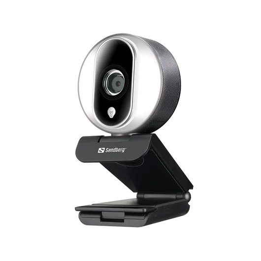 Sandberg Webkamera - Streamer USB Webcam Pro (1920x1080 képpont, 2 Megapixel, 1080p / 30 FPS; USB 2.0, mikrofon)