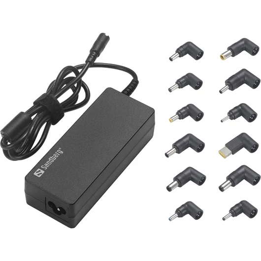 SANDBERG Notebook töltő, Univerzális Laptop AC Adapter 90W EU + UK