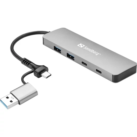Sandberg USB Hub - USB-C / A to 2xUSB-A + 2xUSB-C Hub